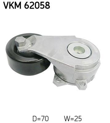 Rolo tensor da correia trapezoidal estriada SKF ref. VKM 62058